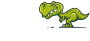 Logo Dinossauro do Tráfego - branco